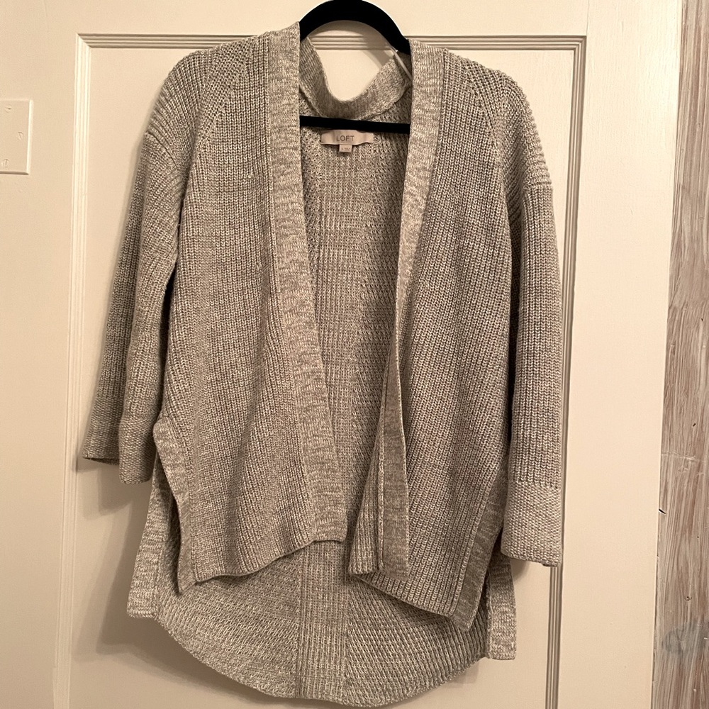 Like New Loft Cozy Knit Open Front Cardigan Sweater